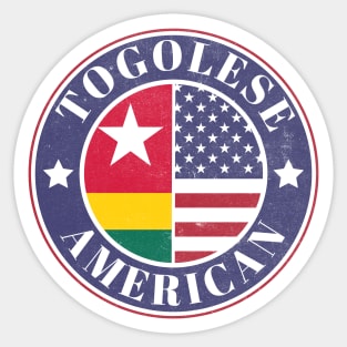 Proud Togolese-American Badge - Togo Flag Sticker